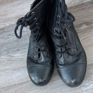 Stylish Black Women's Combat Boots